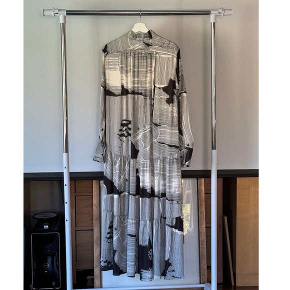 H@M Studio A/W 2019 Patterned Wide Cut Dress - Picture 4 of 14